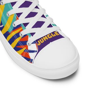 Jungle Leaf High Top Canvas Shoes: Men's Luxury