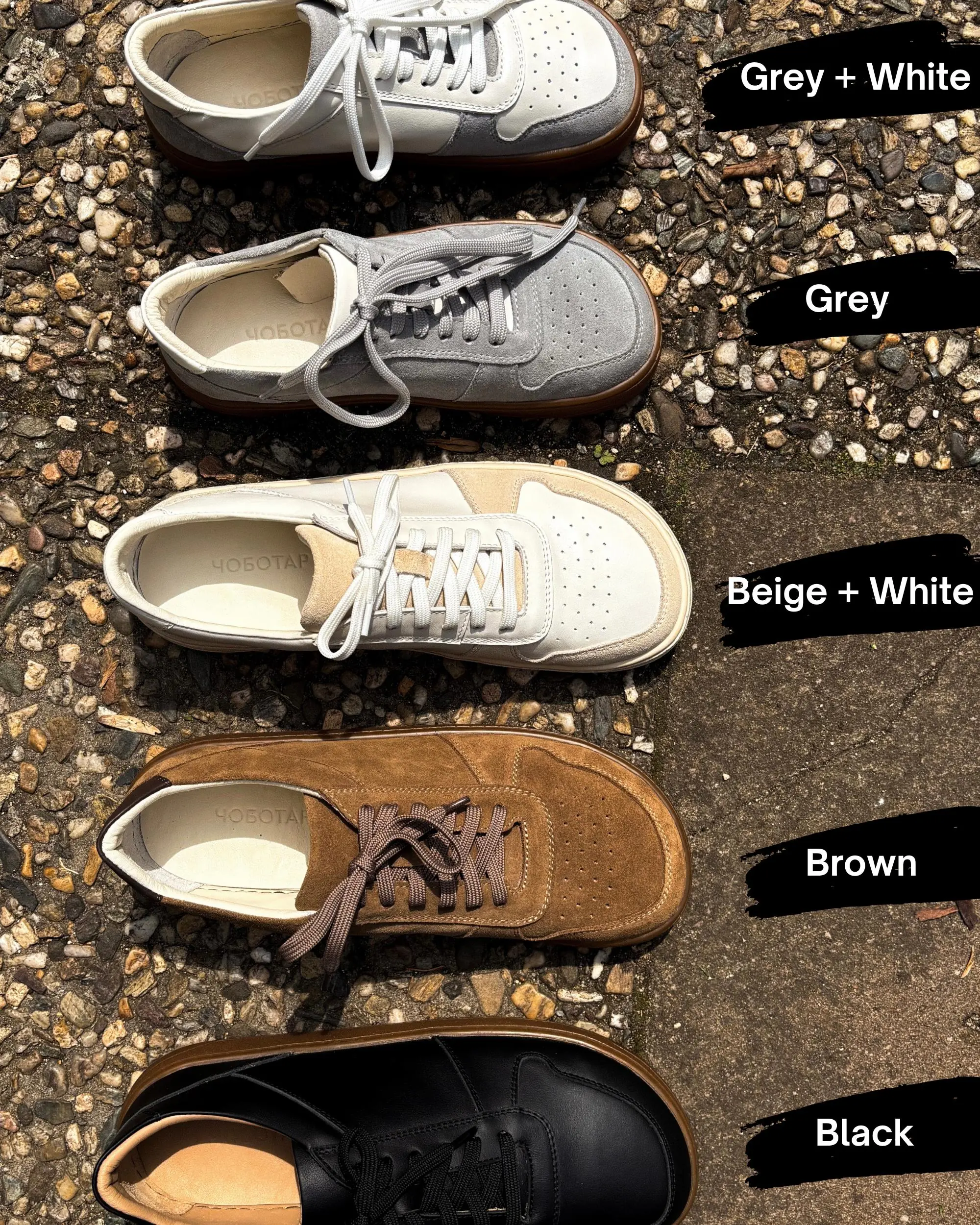 Beige Leather Barefoot Sneakers Wide Toe Box Foot Beige Leather Barefoot Sneakers Wide Toe Box Foot